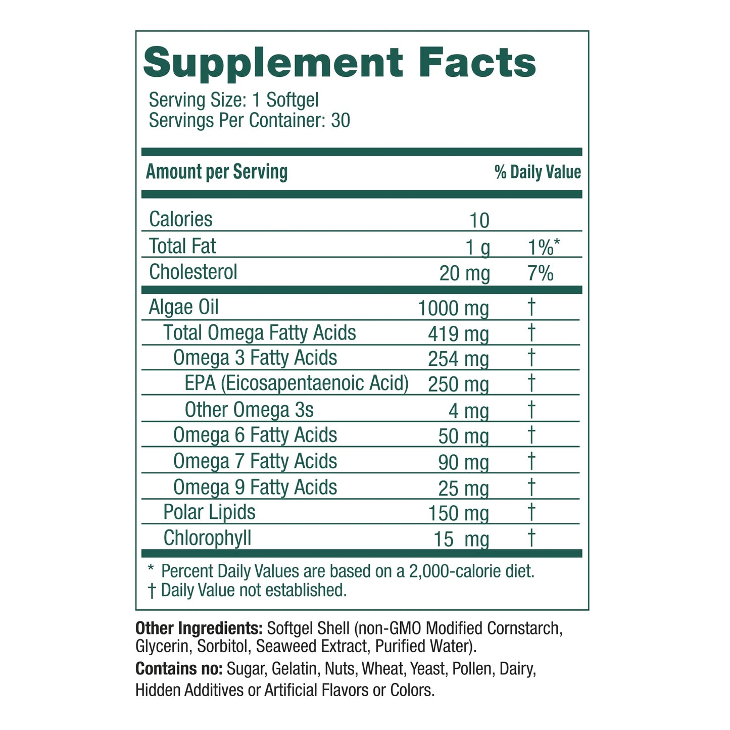 iwi life EPA supplement facts