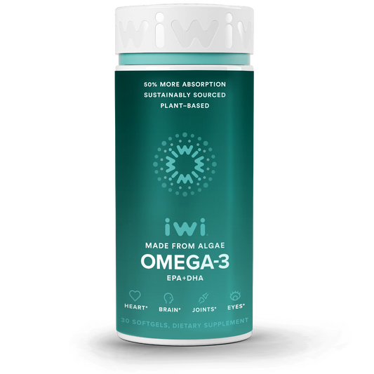 iwi life Algae Omega-3 Supplement Bottle
